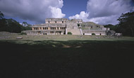 North Palace at Sayil Ruins - sayil mayan ruins,sayil mayan temple,mayan temple pictures,mayan ruins photos